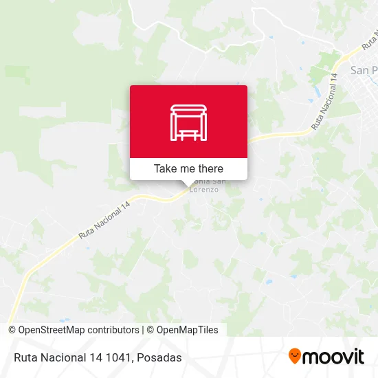 Mapa de Ruta Nacional 14 1041