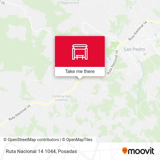 Mapa de Ruta Nacional 14 1044