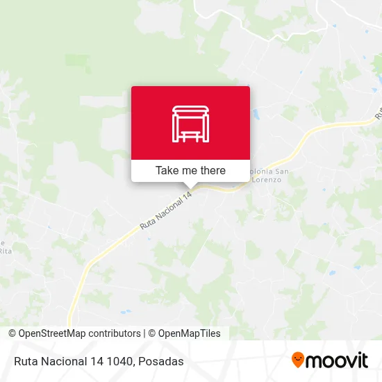 Mapa de Ruta Nacional 14 1040