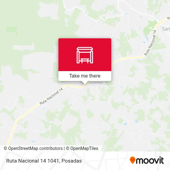 Mapa de Ruta Nacional 14 1041