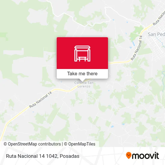 Ruta Nacional 14 1042 map
