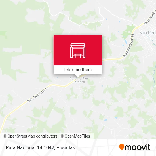Ruta Nacional 14 1042 map