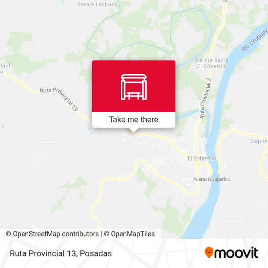 Mapa de Ruta Provincial 13