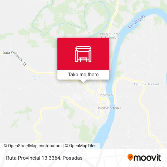 Mapa de Ruta Provincial 13 3364