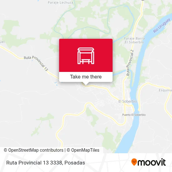 Mapa de Ruta Provincial 13 3338