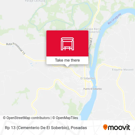 Rp 13 (Cementerio De El Soberbio) map