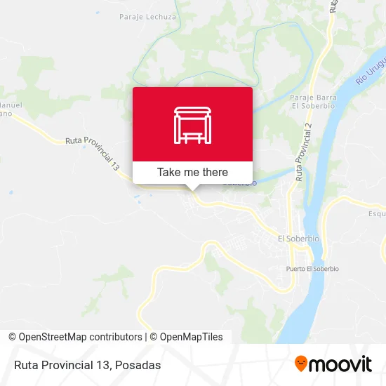 Mapa de Ruta Provincial 13