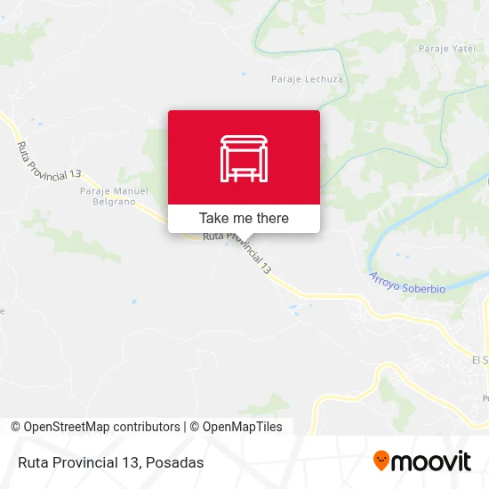 Mapa de Ruta Provincial 13