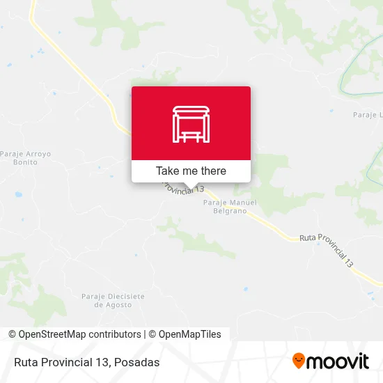 Mapa de Ruta Provincial 13