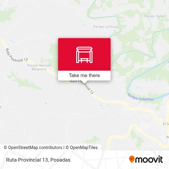 Mapa de Ruta Provincial 13