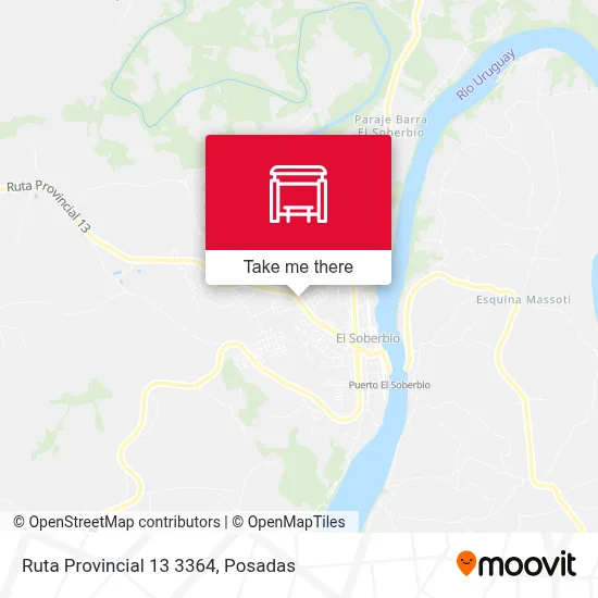 Mapa de Ruta Provincial 13 3364