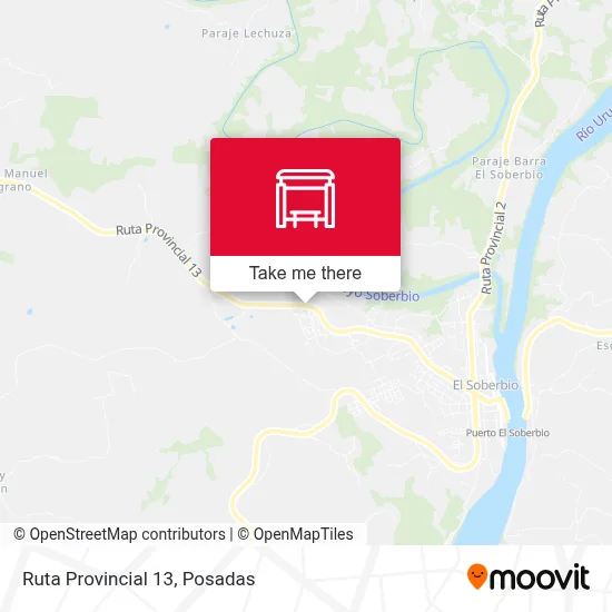 Mapa de Ruta Provincial 13
