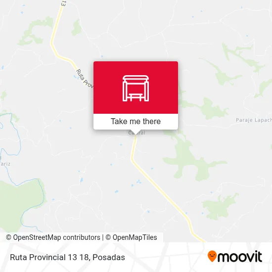 Mapa de Ruta Provincial 13 18