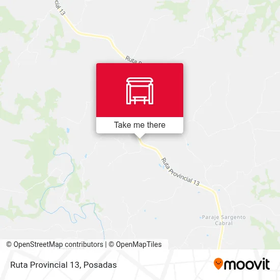 Mapa de Ruta Provincial 13