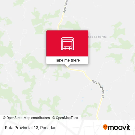 Mapa de Ruta Provincial 13