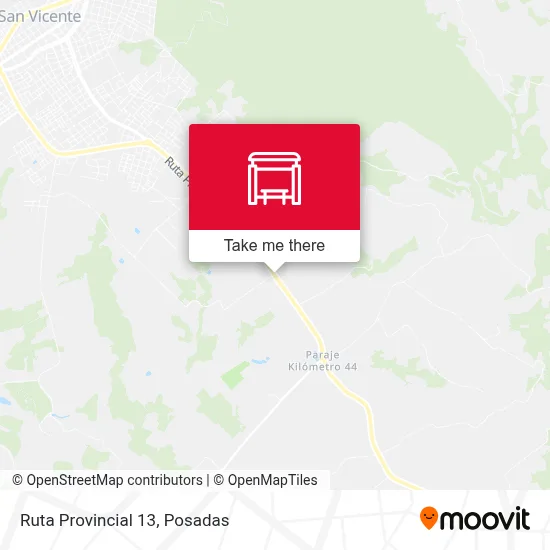Mapa de Ruta Provincial 13
