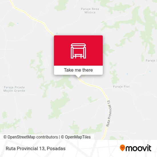 Mapa de Ruta Provincial 13