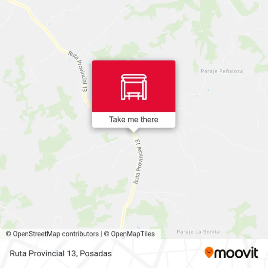 Mapa de Ruta Provincial 13