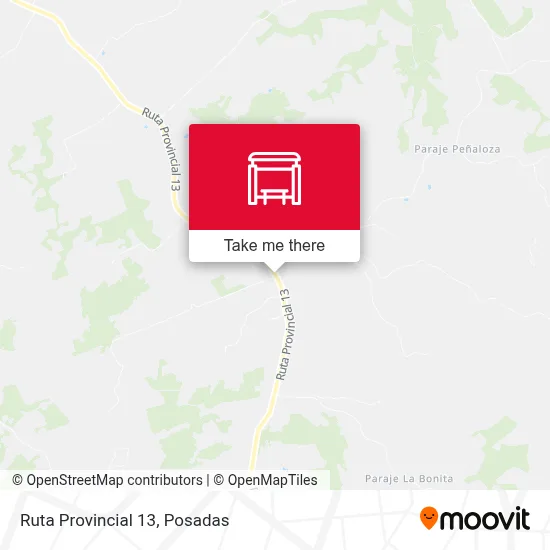 Mapa de Ruta Provincial 13