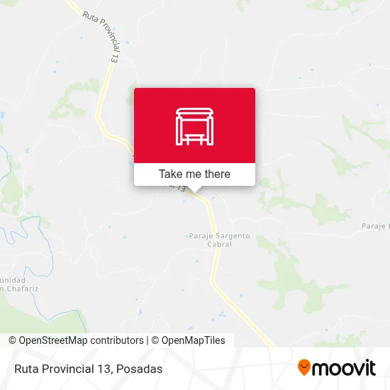 Mapa de Ruta Provincial 13