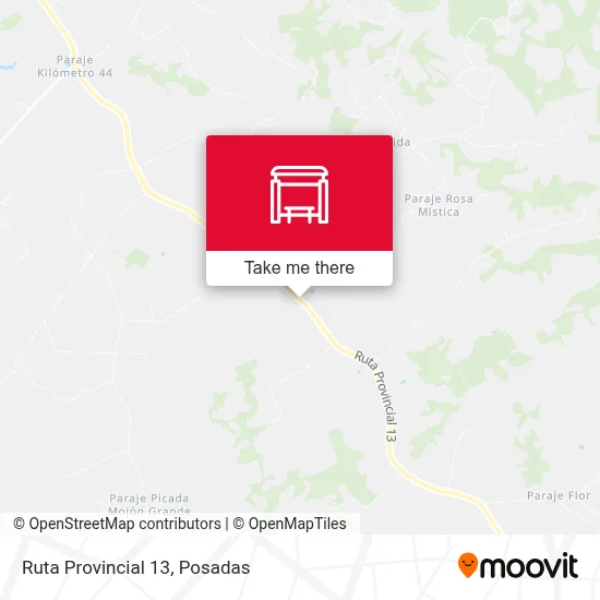 Mapa de Ruta Provincial 13