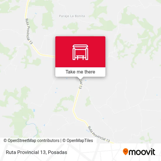Mapa de Ruta Provincial 13