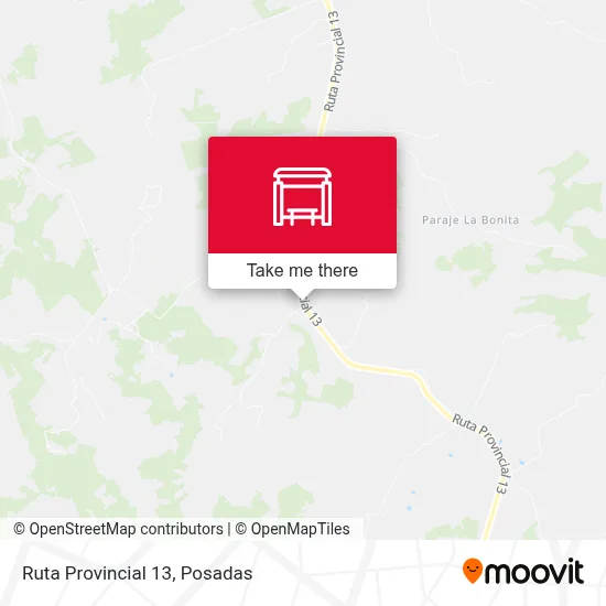 Mapa de Ruta Provincial 13
