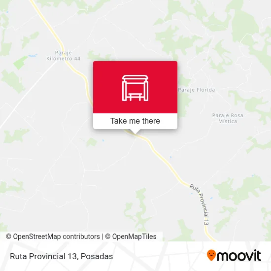 Mapa de Ruta Provincial 13