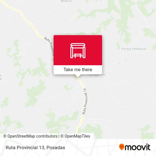 Mapa de Ruta Provincial 13