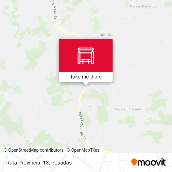 Mapa de Ruta Provincial 13