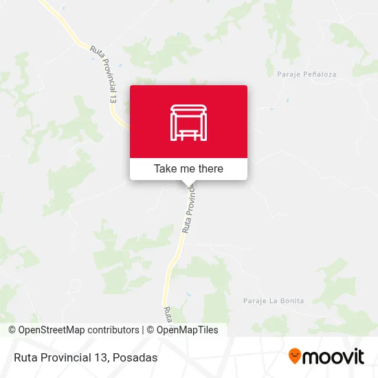 Mapa de Ruta Provincial 13