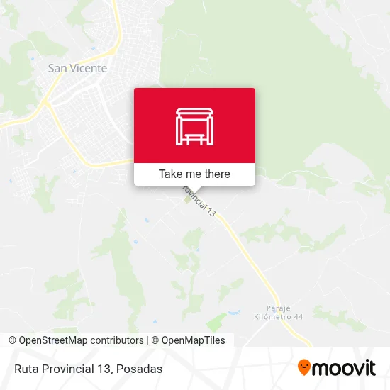 Mapa de Ruta Provincial 13