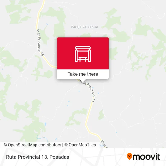 Mapa de Ruta Provincial 13