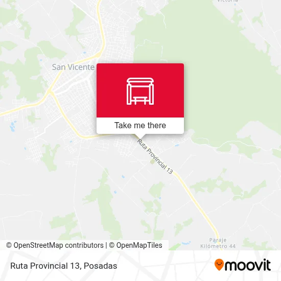 Mapa de Ruta Provincial 13