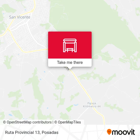 Mapa de Ruta Provincial 13