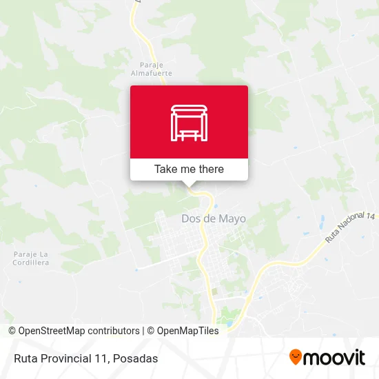 Mapa de Ruta Provincial 11