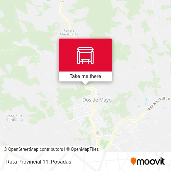 Mapa de Ruta Provincial 11
