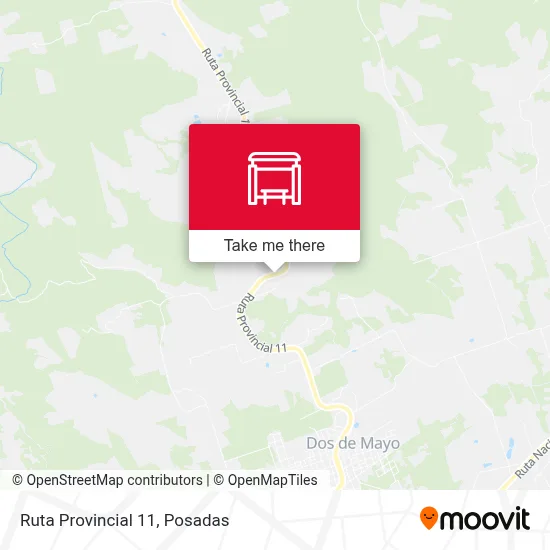 Mapa de Ruta Provincial 11