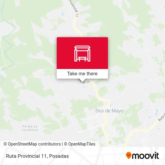 Mapa de Ruta Provincial 11