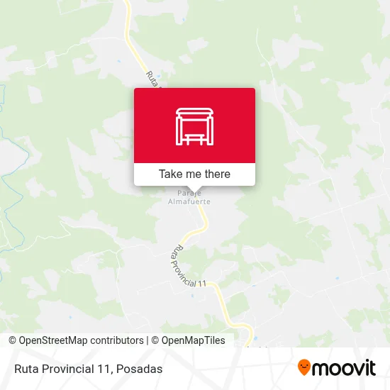 Mapa de Ruta Provincial 11