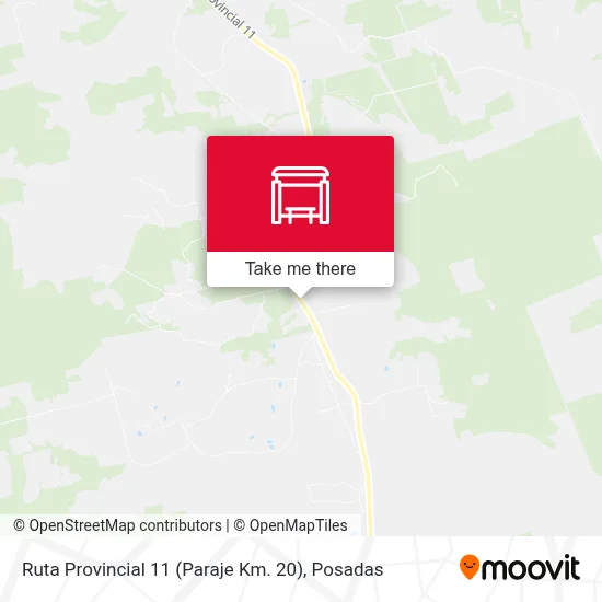 Mapa de Ruta Provincial 11 (Paraje Km. 20)
