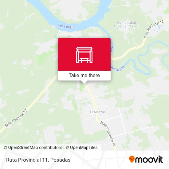 Mapa de Ruta Provincial 11