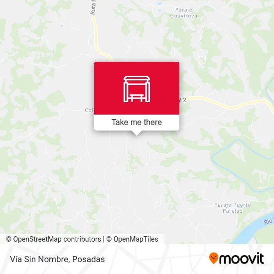 Vía Sin Nombre map