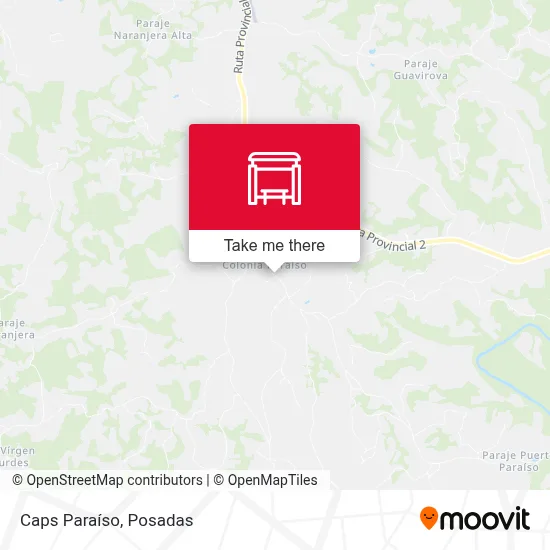 Caps Paraíso map