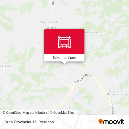 Mapa de Ruta Provincial 15