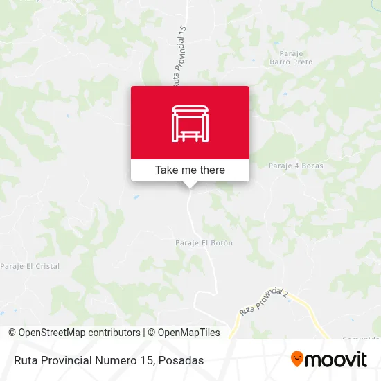 Mapa de Ruta Provincial Numero 15