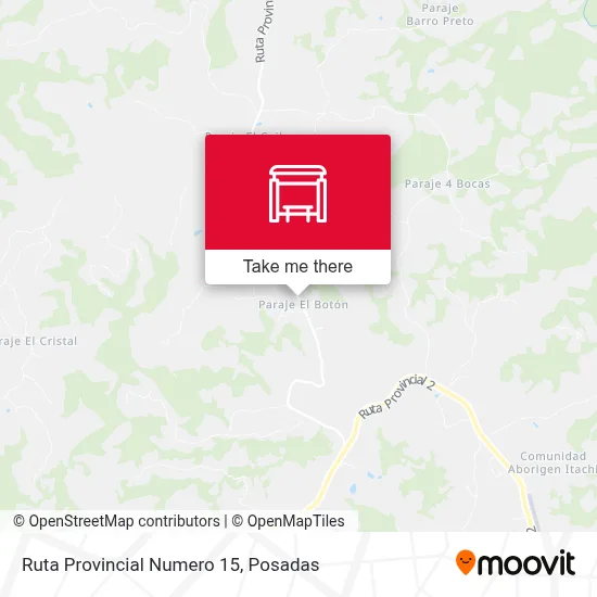 Mapa de Ruta Provincial Numero 15