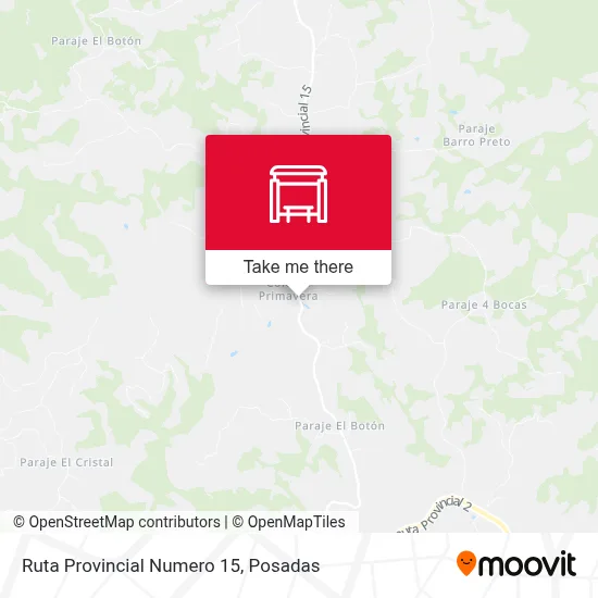 Mapa de Ruta Provincial Numero 15