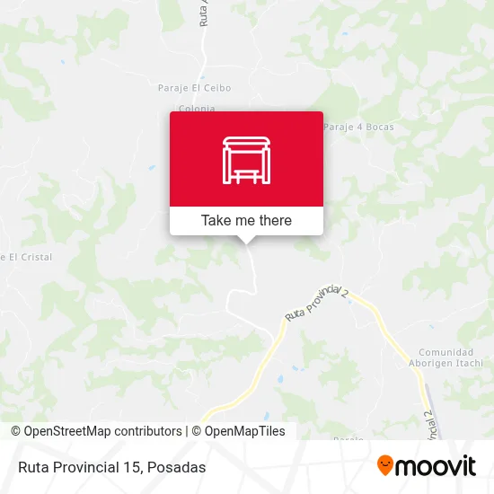 Mapa de Ruta Provincial 15
