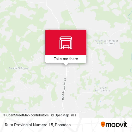 Mapa de Ruta Provincial Numero 15